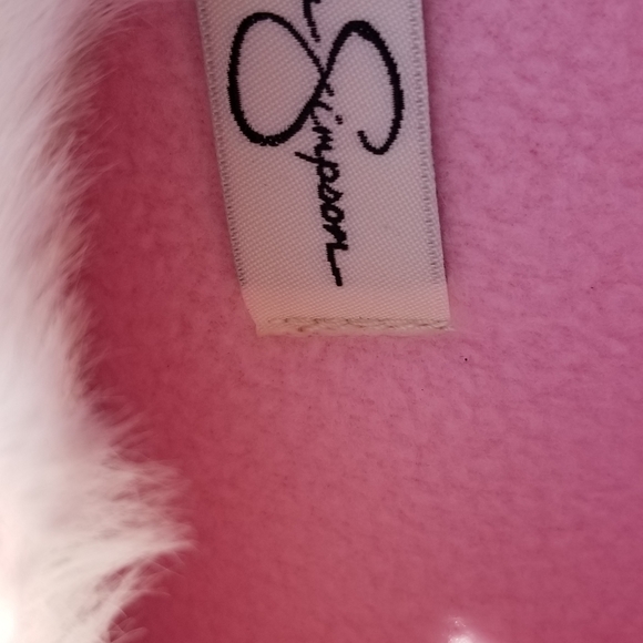 Jessica Simpson Fur Clog Slipper Shoes - Picture 4 of 6